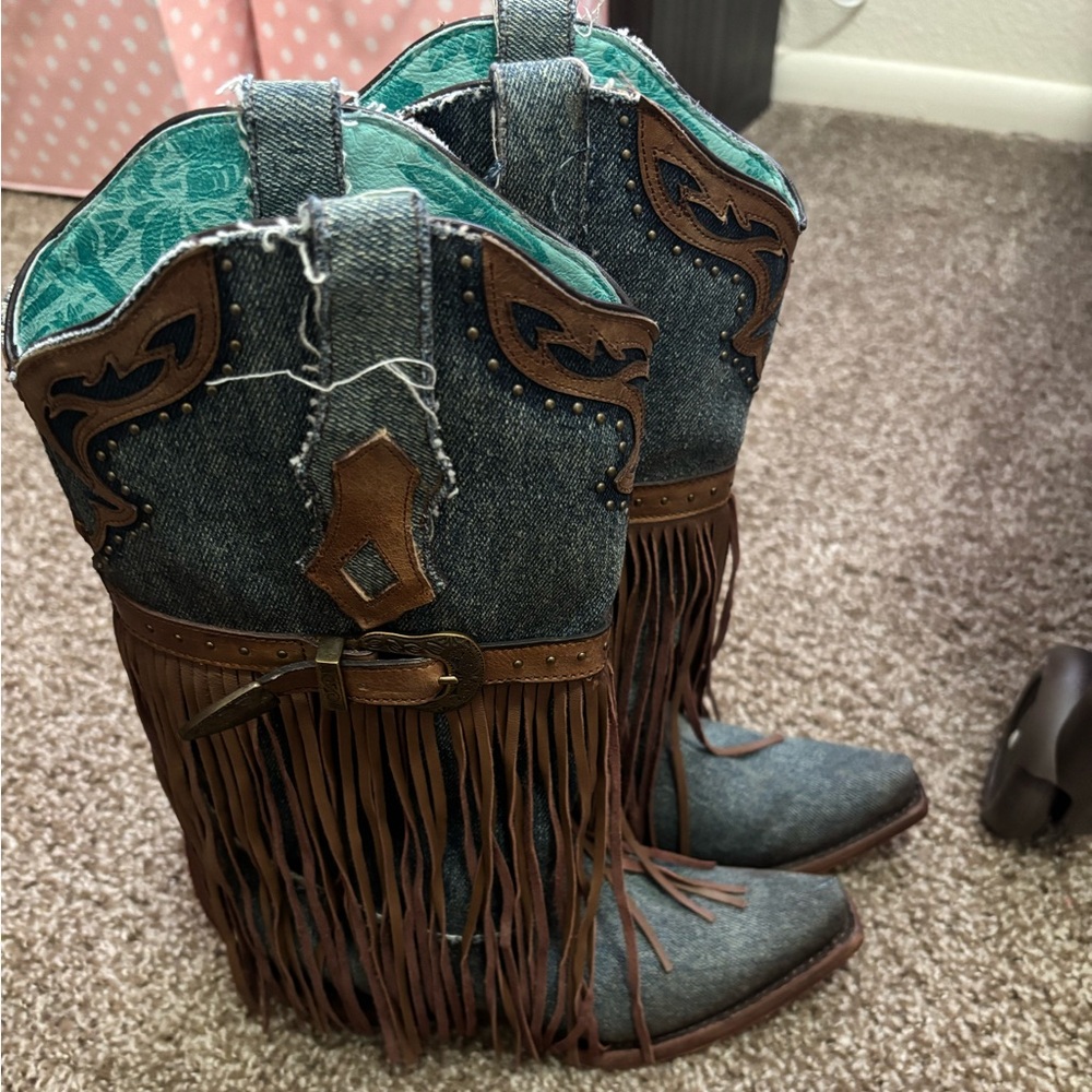 Corral denim cowboy boots